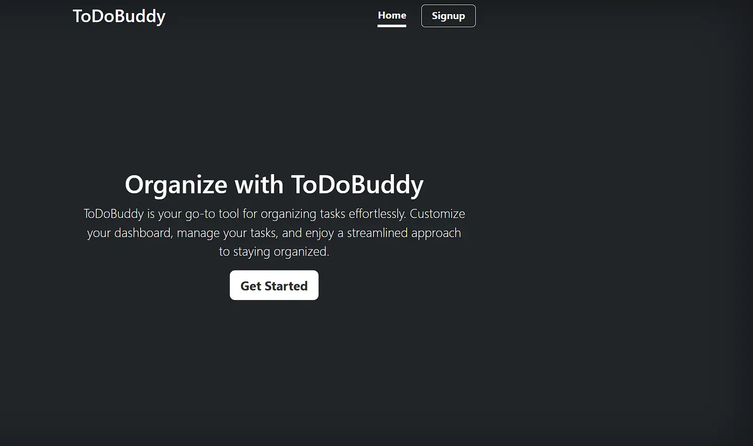 TodoBuddy website preview image