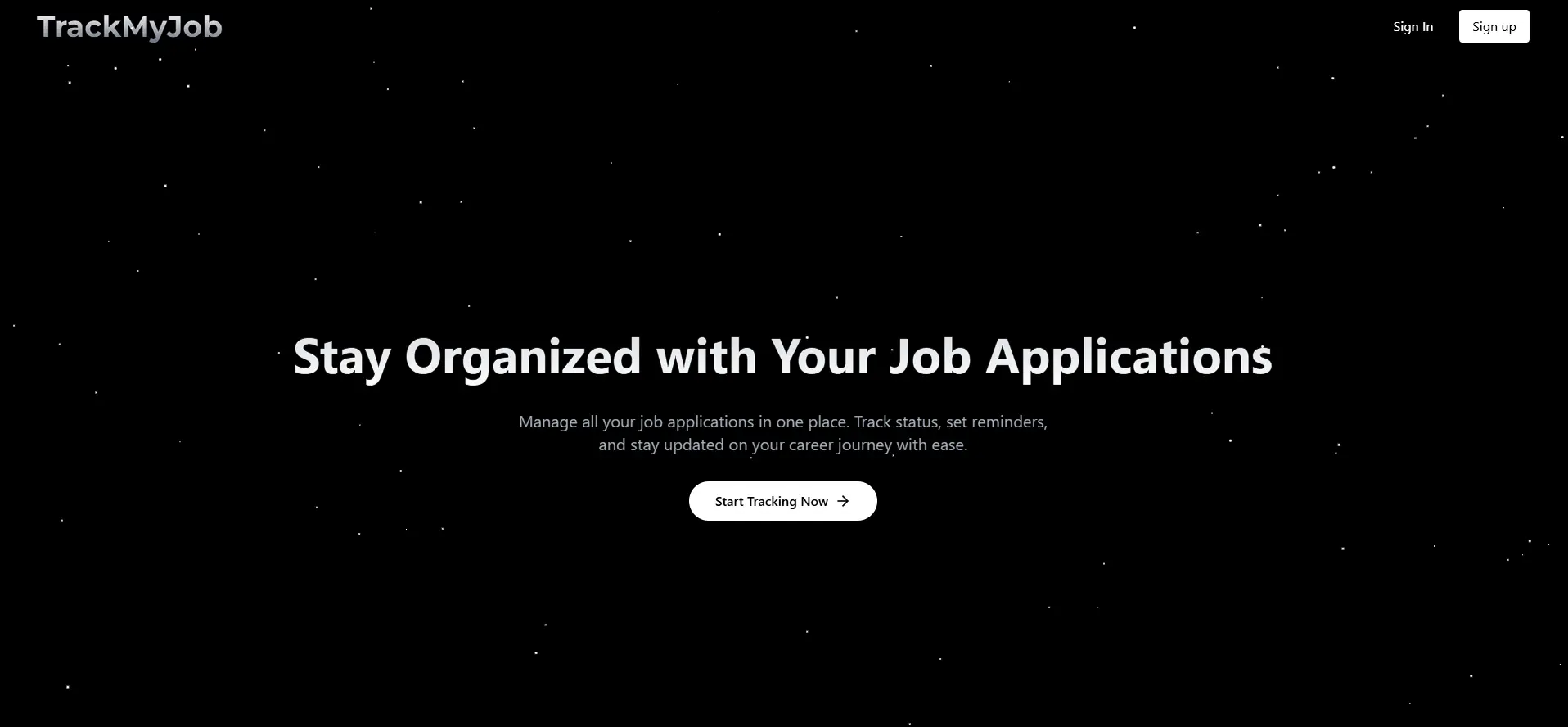 TrackMyJob website preview image